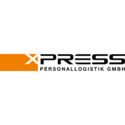 Firmenlogo von Xpress Personallogistik GmbH mit markantem orange-schwarzen Schriftzug.