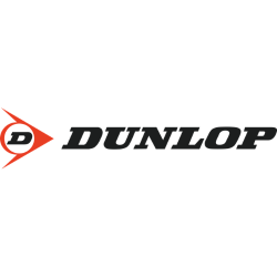 Logo des Reifenherstellers Dunlop mit stilisiertem Piktogramm.